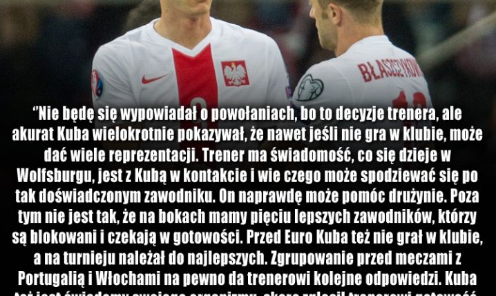 Lewandowski o powołaniu dla Błaszczykowskiego